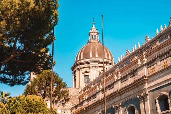 Catedral Catania Dedicada Santa Ágata Una Catedral Católica Catania Sicilia — Foto de Stock