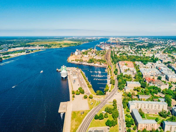 Июля 2018 Года Рига Латвия Вид Воздуха Ригу Столицу Латвии — стоковое фото