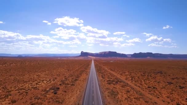 Vista Aérea Parque Nacional Monument Valley Utah Eua — Vídeo de Stock