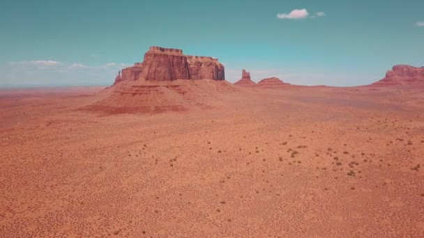 Luchtfoto Van Het Monument Valley Nationaal Park Utah Verenigde Staten — Stockvideo