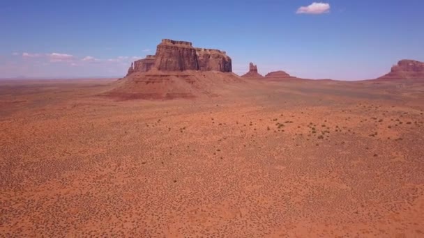 Vista Aérea Del Parque Nacional Monument Valley Utah — Vídeo de stock