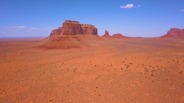 Luftaufnahme Des Monument Valley Nationalparks Den Usa — Stockvideo