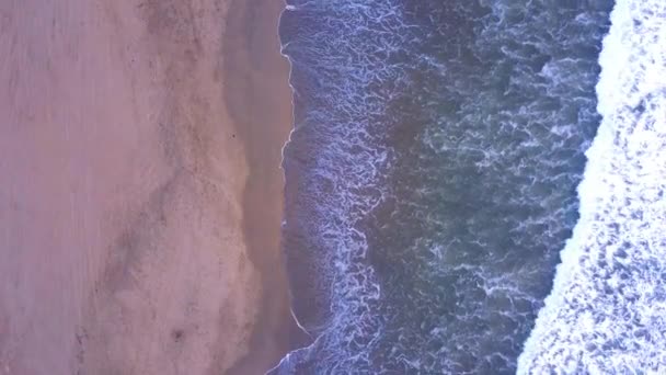 Aerial View Pacific Ocean Coastline Big Waves San Francisco — Stock Video