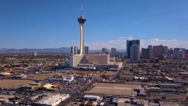 Agosto 2018 Las Vegas Eua Vista Aérea Cidade Las Vegas — Vídeo de Stock