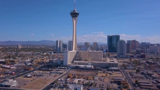 Agosto 2018 Las Vegas Eua Vista Aérea Cidade Las Vegas — Vídeo de Stock