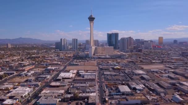 Agosto 2018 Las Vegas Estados Unidos Vista Aérea Ciudad Las — Vídeos de Stock