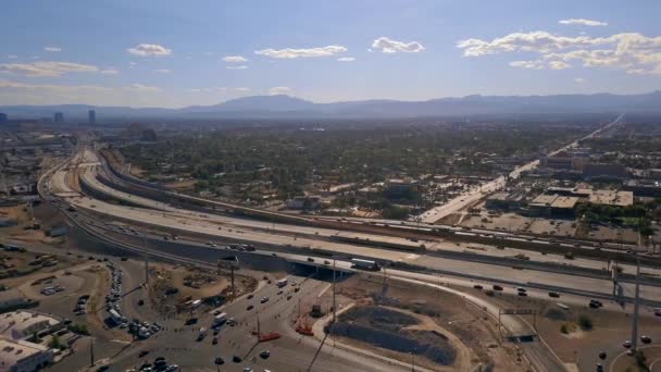 Agosto 2018 Las Vegas Eua Vista Aérea Cidade Las Vegas — Vídeo de Stock