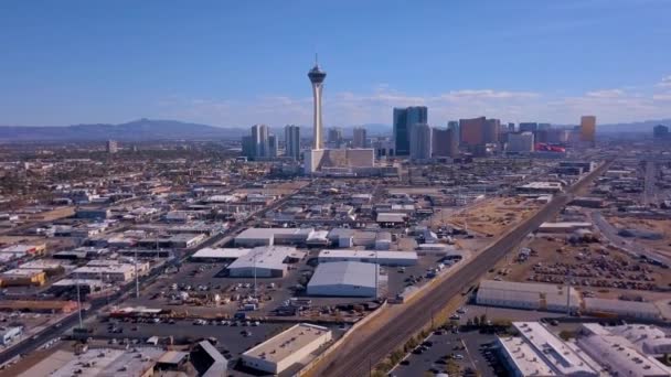 Agosto 2018 Las Vegas Eua Vista Aérea Cidade Las Vegas — Vídeo de Stock