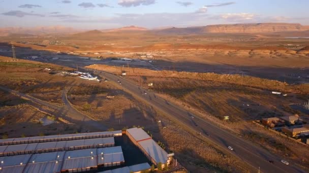 Hermosa Vista Aérea Arizona Del Infinito Camino Hacia Gran Cañón — Vídeo de stock