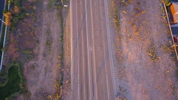Wunderschöne Arizona Luftaufnahme Der Endlosen Unendlichen Straße Zum Grand Canyon — Stockvideo