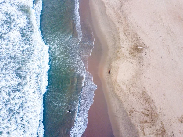 San Francisco Stilla Havet Antenn Beach Med Enorma Vågor Och — Stockfoto