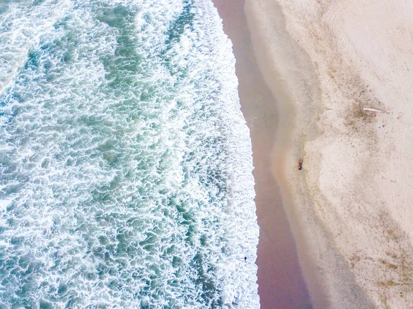 San Francisco Stilla Havet Antenn Beach Med Enorma Vågor Och — Stockfoto