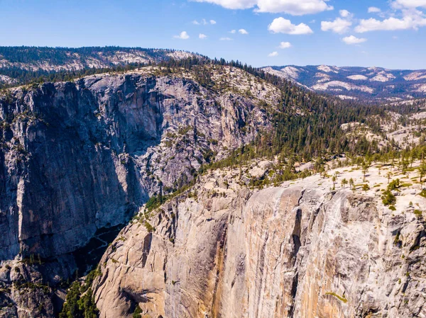 Пташиного Польоту Національний Парк Йосеміті Capitan Купол Половини Cliff View — стокове фото