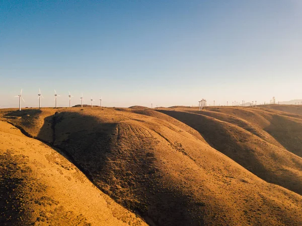 Wind Turbine Farm Aerial View Sustainable Development Environment Friendly Wind — Stock Photo, Image