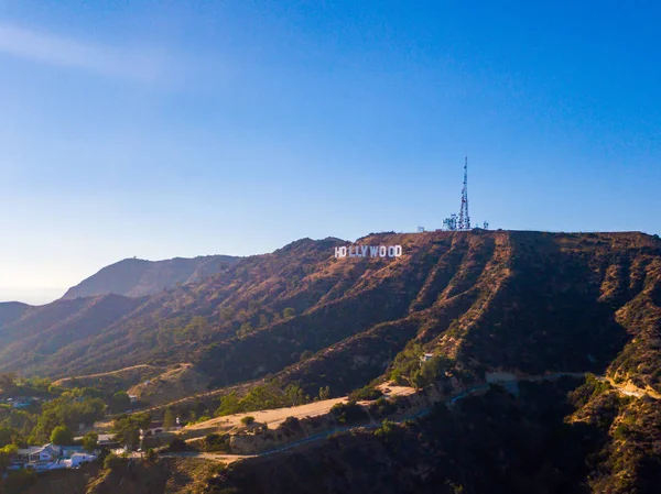 Ιουλίου 2018 Λος Άντζελες Καλιφόρνια Αεροφωτογραφία Του Την Επιγραφή Hollywood — Φωτογραφία Αρχείου