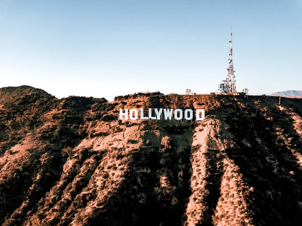 Julio 2018 Los Ángeles California Vista Aérea Del Cartel Hollywood — Foto de Stock