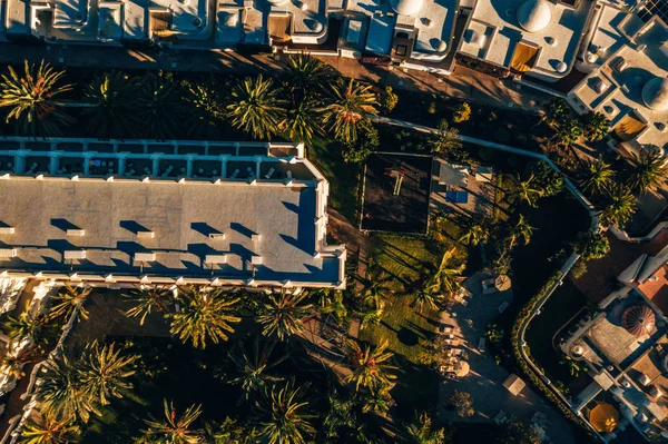 Вид Здание Высоты Птичьего Полета Тропический Курорт — стоковое фото