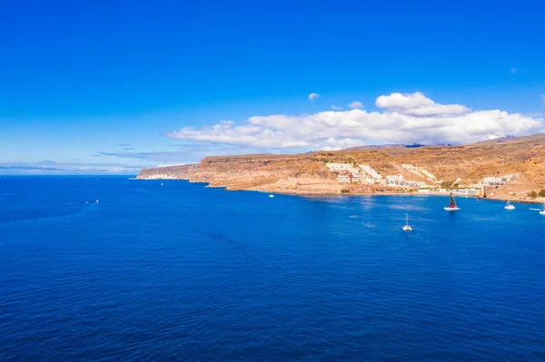 Luftaufnahme Der Insel Gran Canaria Der Nähe Des Strandes Amadores — Stockfoto