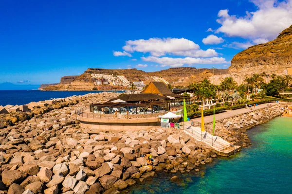 Července 2018 Gran Canaria Španělsko Krásné Palmy Paradise Island Oceánu — Stock fotografie