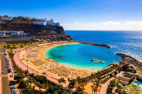 Luftaufnahme Der Insel Gran Canaria Der Nähe Des Strandes Amadores — Stockfoto
