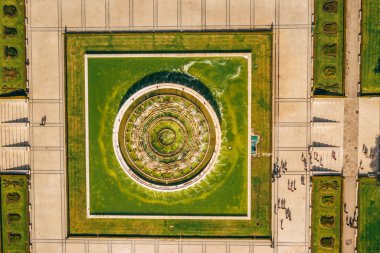 Lisbon, Portekiz - 27 Haziran 2018: Lizbon keşifler Anıtı, havadan görünümü