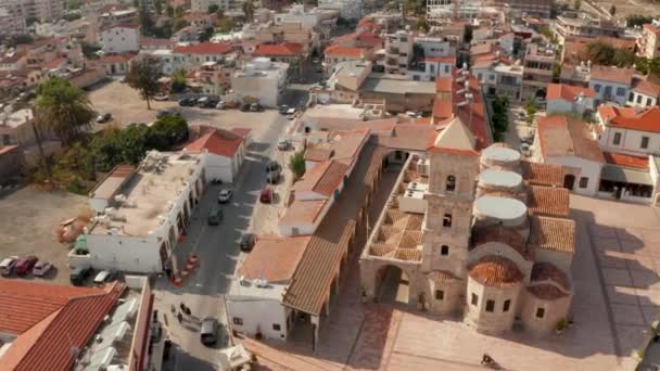 August 2018 Larnaca Cyprus Aerial Old Town View Larnaca Greek — Stock Video