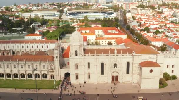 Τάγμα Ιερονυμιτών Μοναστήρι Στη Λισαβόνα Πορτογαλία — Αρχείο Βίντεο
