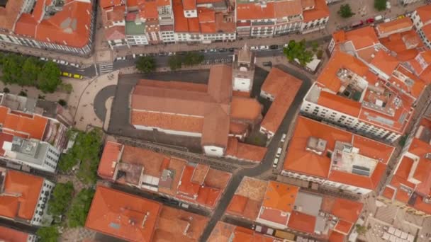 Stadsbilden Funchal Madeira Portugal Flygfoto — Stockvideo