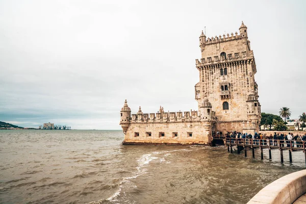 Ιουνίου 2018 Λισαβόνα Πορτογαλία Πύργος Της Μπελέμ Στον Ποταμό Τάγο — Φωτογραφία Αρχείου