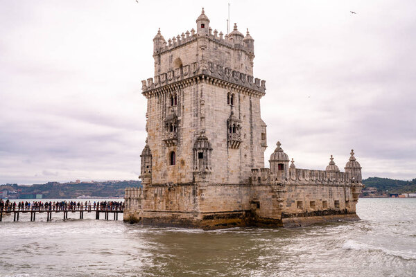 June 10, 2018. Lisbon, Portugal. Belem Tower - Tagus River, Portugal. 