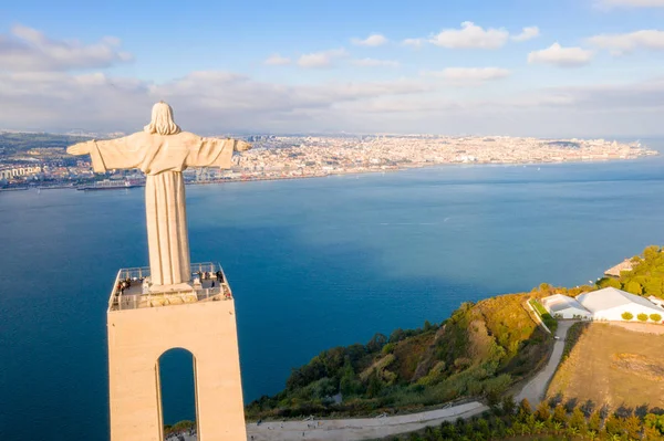 Λισαβόνα Πορτογαλία Νοέμβριος 2018 Ιησούς Χριστός Μνημείο Cristo Rei Στην — Φωτογραφία Αρχείου