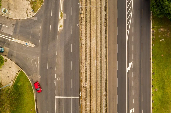 ポルトガル ベレン地区を通ってリスボンの高速道路 — ストック写真