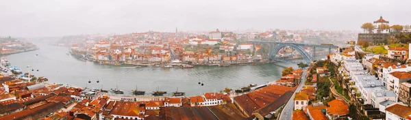 Novembro 2018 Porto Portugal Ponte Dom Luis Porto Portugal Barcos — Fotografia de Stock