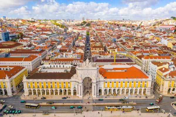 Lisbon Cityscape View Old Town Alfama Portugal Panorama — Stock Photo, Image