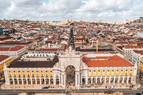 Lisboa Paisaje Urbano Vista Del Casco Antiguo Alfama Portugal Panorama — Foto de Stock