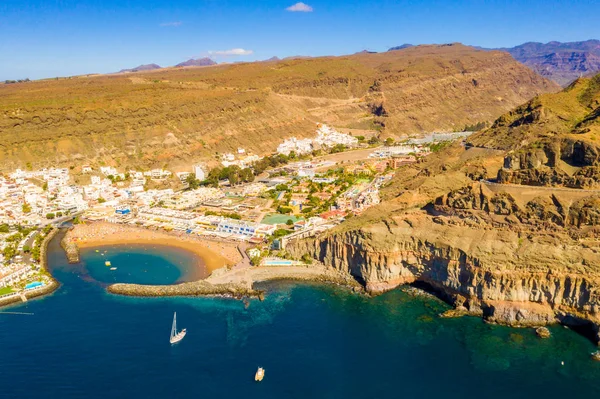 Puerto Mogan Stadt Der Küste Von Gran Canaria Spanien — Stockfoto