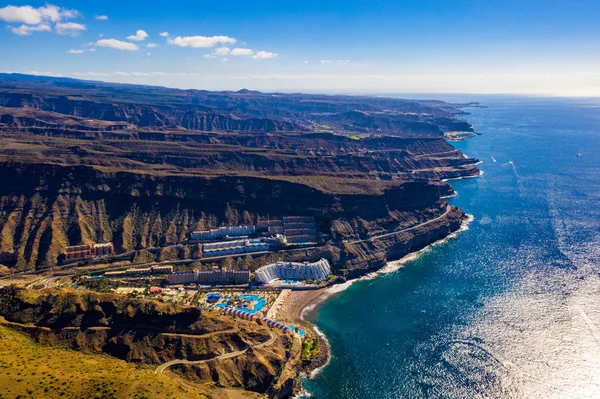 Puerto Mogan Stadt Der Küste Von Gran Canaria Spanien — Stockfoto