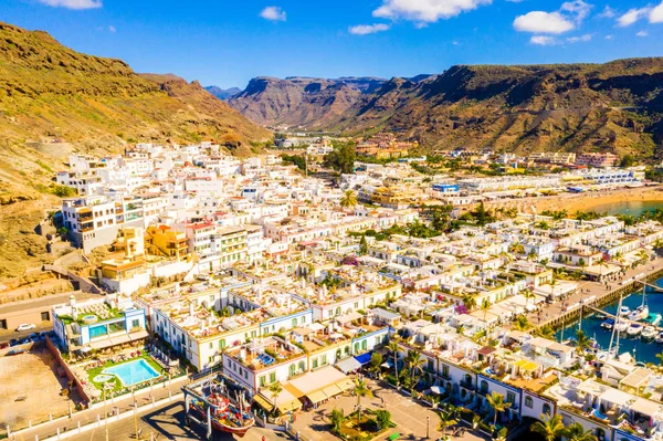 Puerto Mogan Stadt Der Küste Von Gran Canaria Spanien — Stockfoto