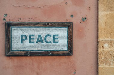 Sokak eski duvardaki taş 