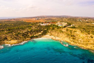 Güzel Kıbrıs, Konnos Bay Cape Greko doğal Park, Ayia Napa yakınındaki kemer kaya ve (molos) Limasol Kıbrıs ve Limasol Hava fotoğraf mesire