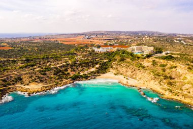 Güzel Kıbrıs, Konnos Bay Cape Greko doğal Park, Ayia Napa yakınındaki kemer kaya ve (molos) Limasol Kıbrıs ve Limasol Hava fotoğraf mesire