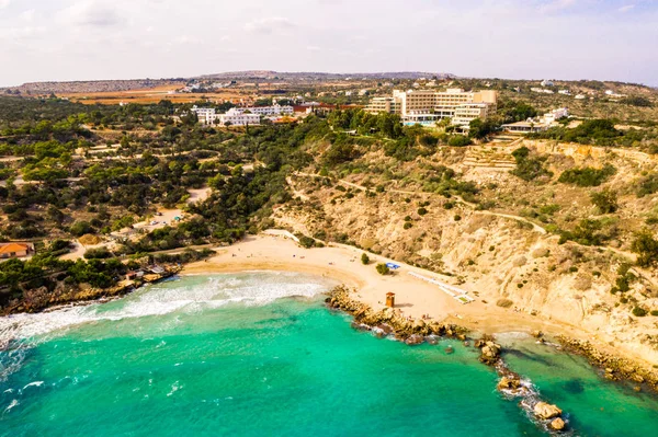 Belle Chypre Baie Konnos Dans Parc Naturel Cap Greko Arche — Photo