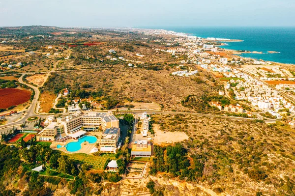 Belle Chypre Baie Konnos Dans Parc Naturel Cap Greko Arche — Photo