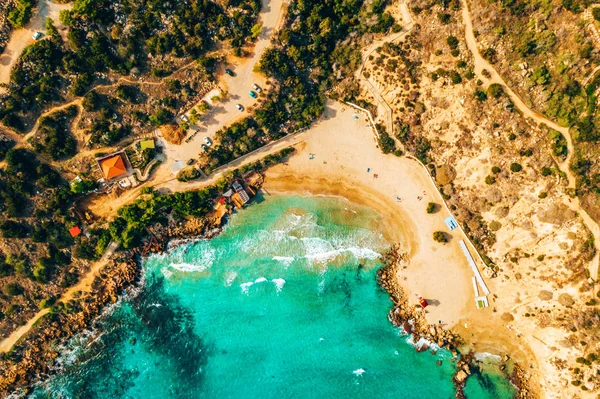 Schöne Zypern Konnos Bucht Kapgriechischem Naturpark Felsenbogen Der Nähe Von — Stockfoto