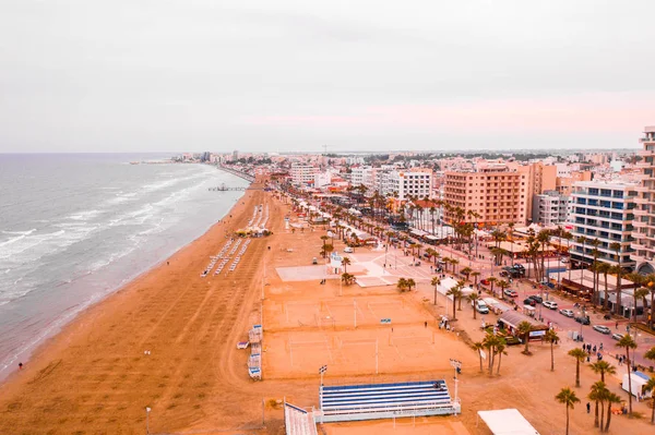 Novembro 2018 Larnaca Chipre Vista Aérea Olho Pássaro Porto Vila — Fotografia de Stock