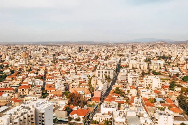 November 2018 Nicosia Ciprus Légi Magaslati Nézet Legendás Fallal Körülvett — Stock Fotó