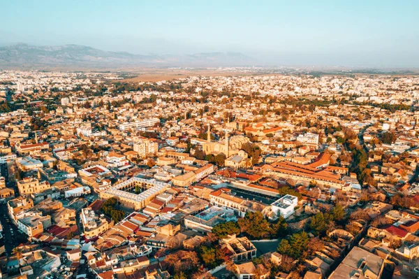 Noviembre 2018 Nicosia Chipre Vista Aérea Gran Altitud Icónica Capital —  Fotos de Stock