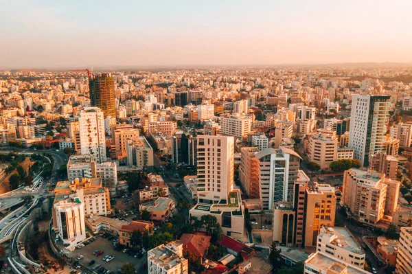 November 2018 Nicosia Cyprus Aerial High Altitude View Iconic Walled — Stock Photo, Image