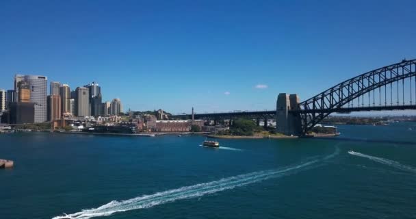 Sydney Australia Mayo 2018 Paisaje Aéreo Sydney Negocio Central Alrededor — Vídeo de stock