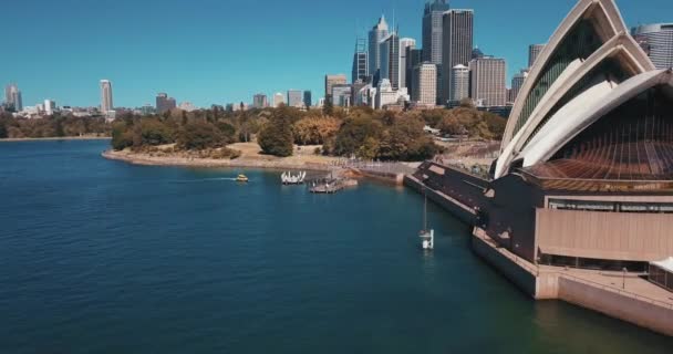 Sydney Ausztrália November 2018 Légi Felvétel Sydney Operaház Egy Több — Stock videók